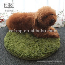 rodada shaggy microfiber longo cabelo cão tapete atacado